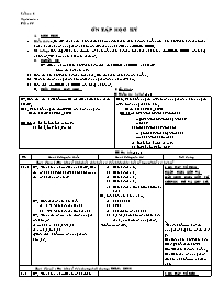 Giáo án môn Số học Lớp 6 - Tiết 55: Ôn tập họ