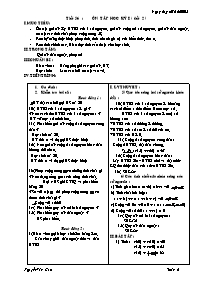 Giáo án môn Số học Lớp 6 - Tiết 56: Ôn tập họ