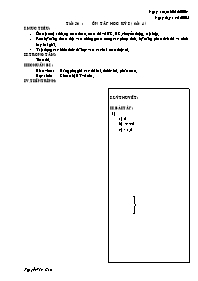 Giáo án môn Số học Lớp 6 - Tiết 56: Ôn tập họ
