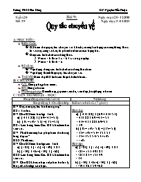 Giáo án môn Số học Lớp 6 - Tiết 59, Bài 9: Qu