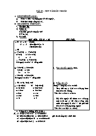 Giáo án môn Số học Lớp 6 - Tiết 59 đến 111 (Bản 2 cột)