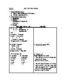 Giáo án môn Số học Lớp 6 - Tiết 59: Quy tắc dấu ngoặc (Bản 2 cột)