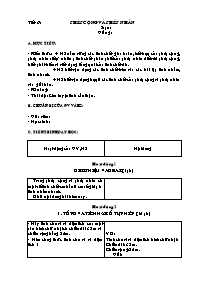 Giáo án môn Số học Lớp 6 - Tiết 6 đến 10 (bản đẹp)