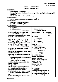 Giáo án môn Số học Lớp 6 - Tiết 60: Luyện tập