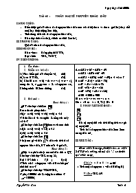 Giáo án môn Số học Lớp 6 - Tiết 60: Nhân hai