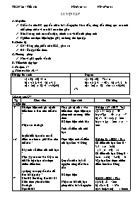 Giáo án môn Số học Lớp 6 - Tiết 61: Luyện tập