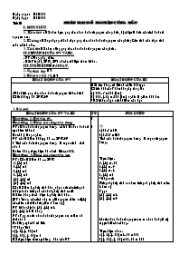 Giáo án môn Số học Lớp 6 - Tiết 61: Nhân hai 