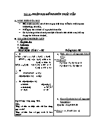 Giáo án môn Số học Lớp 6 - Tiết 61: Nhân hai số nguyên khác dấu (Bản 2 cột)