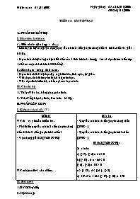 Giáo án môn Số học Lớp 6 - Tiết 62 đến 63 - Năm học 2007-2008
