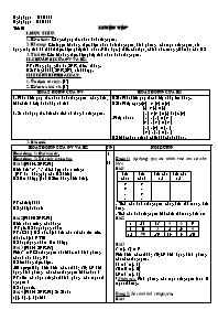 Giáo án môn Số học Lớp 6 - Tiết 62: Luyện tập