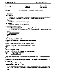Giáo án môn Số học Lớp 6 - Tiết 65: Bội và ước của một số nguyên - Trần Thị Giao Linh