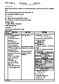Giáo án môn Số học Lớp 6 - Tiết 65: Ôn tập ch
