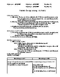 Giáo án môn Số học Lớp 6 - Tiết 66 đến 68 - Năm học 2008-2009