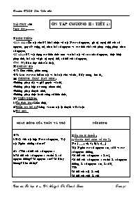 Giáo án môn Số học Lớp 6 - Tiết 66: Ôn tập chương II (tiết 1) - Huỳnh Thị Thanh Loan