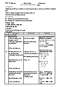Giáo án môn Số học Lớp 6 - Tiết 66: Ôn tập ch