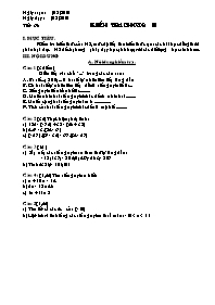 Giáo án môn Số học Lớp 6 - Tiết 68: Kiểm tra 