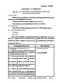 Giáo án môn Số học Lớp 6 - Tiết 69 đến 78 - Năm học 2008-2009 - Phạm Huỳnh Tuyết Đào