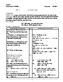 Giáo án môn Số học Lớp 6 - Tiết 7 đến 12 - Năm học 2011-2012
