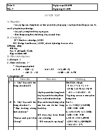 Giáo án môn Số học Lớp 6 - Tiết 7: Luyện tập