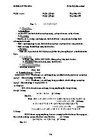 Giáo án môn Số học Lớp 6 - Tiết 7: Luyện tập - Trần Thị Giao Linh