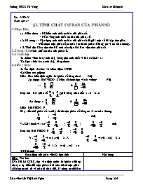 Giáo án môn Số học Lớp 6 - Tiết 71, Bài 3: Tí