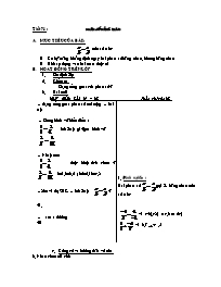 Giáo án môn Số học Lớp 6 - Tiết 71: Phân số bằng nhau (Bản 2 cột)