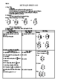 Giáo án môn Số học Lớp 6 - Tiết 72: Rút gọn p