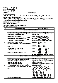 Giáo án môn Số học Lớp 6 - Tiết 73: Luyện tập