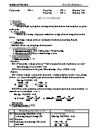 Giáo án môn Số học Lớp 6 - Tiết 73: Luyện tập - Năm học 2010-2011 - Trần Thị Giao Linh