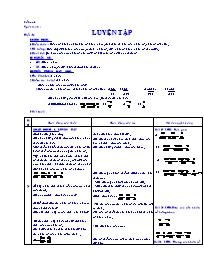 Giáo án môn Số học - Lớp 6 - Tiết 74 đến 77 (bản 4 cột)