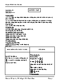 Giáo án môn Số học Lớp 6 - Tiết 74: Luyện tập - Huỳnh Thị Thanh Loan