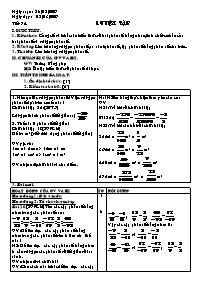 Giáo án môn Số học Lớp 6 - Tiết 74: Luyện tập