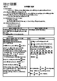 Giáo án môn Số học Lớp 6 - Tiết 75: Luyện tập