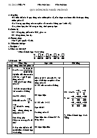 Giáo án môn Số học Lớp 6 - Tiết 75: Quy đồng mẫu nhiêu phân số - Năm học 2010-2011