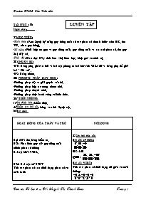 Giáo án môn Số học Lớp 6 - Tiết 76: Luyện tập - Huỳnh Thị Thanh Loan