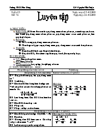 Giáo án môn Số học Lớp 6 - Tiết 76: Luyện tập - Năm học 2010-2011 - Nguyễn Tiến Thuận