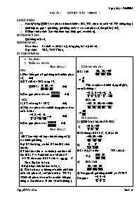 Giáo án môn Số học Lớp 6 - Tiết 76: Luyện tập (QĐMS) - Năm học 2005-2006 - Nguyễn Văn Cao