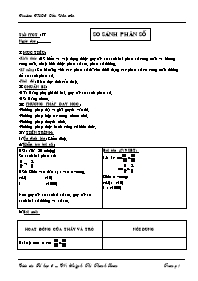 Giáo án môn Số học Lớp 6 - Tiết 77: So sánh phân số - Huỳnh Thị Thanh Loan