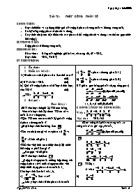 Giáo án môn Số học Lớp 6 - Tiết 78: Phép cộng