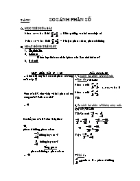 Giáo án môn Số học Lớp 6 - Tiết 78: So sánh phân số (Bản 2 cột)