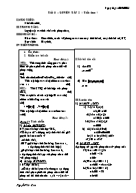 Giáo án môn Số học Lớp 6 - Tiết 8: Luyện tập