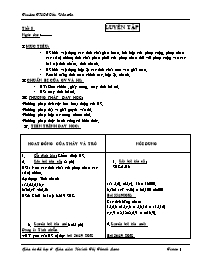 Giáo án môn Số học Lớp 6 - Tiết 8: Luyện tập - Huỳnh Thị Thanh Loan