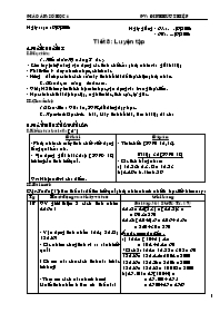 Giáo án môn Số học Lớp 6 - Tiết 8: Luyện tập - Năm học 2008-2009 - Đinh Hữu Thiệp