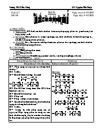 Giáo án môn Số học Lớp 6 - Tiết 80, Bài 8: Tí