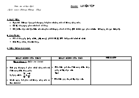 Giáo án môn Số học Lớp 6 - Tiết 80: Luyện tập - Hoàng Phương Thúy