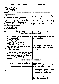 Giáo án môn Số học Lớp 6 - Tiết 80: Tính chất