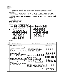 Giáo án môn Số học Lớp 6 - Tiết 81 đến 87 (bả