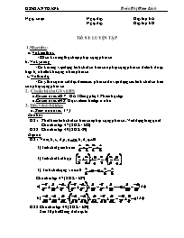 Giáo án môn Số học Lớp 6 - Tiết 81: Luyện tập - Năm học 2010-2011 - Trần Thị Giao Linh