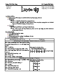 Giáo án môn Số học Lớp 6 - Tiết 81: Luyện tập