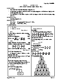 Giáo án môn Số học Lớp 6 - Tiết 81: Luyện tập